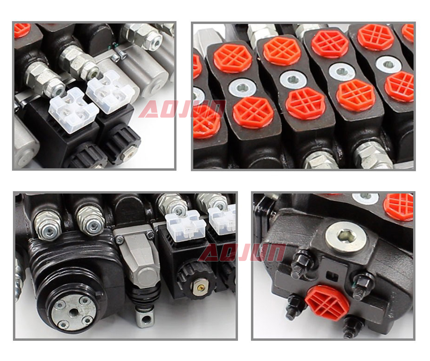 8 Spool Solenoid and Joystick Sectional Directional Valve SD8 detailed image